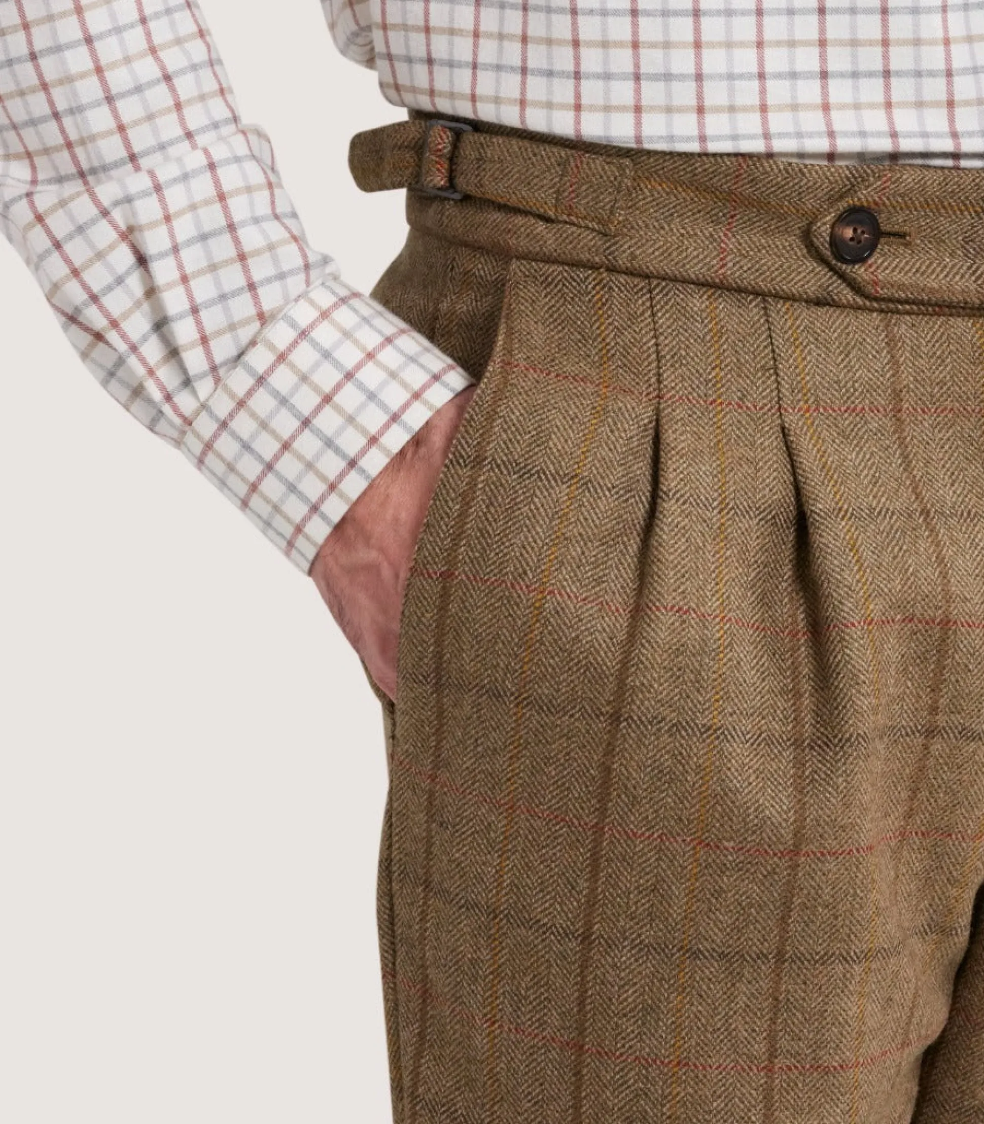 Men's Tweed Two Pleat Breek with Storm Cuff in Morar