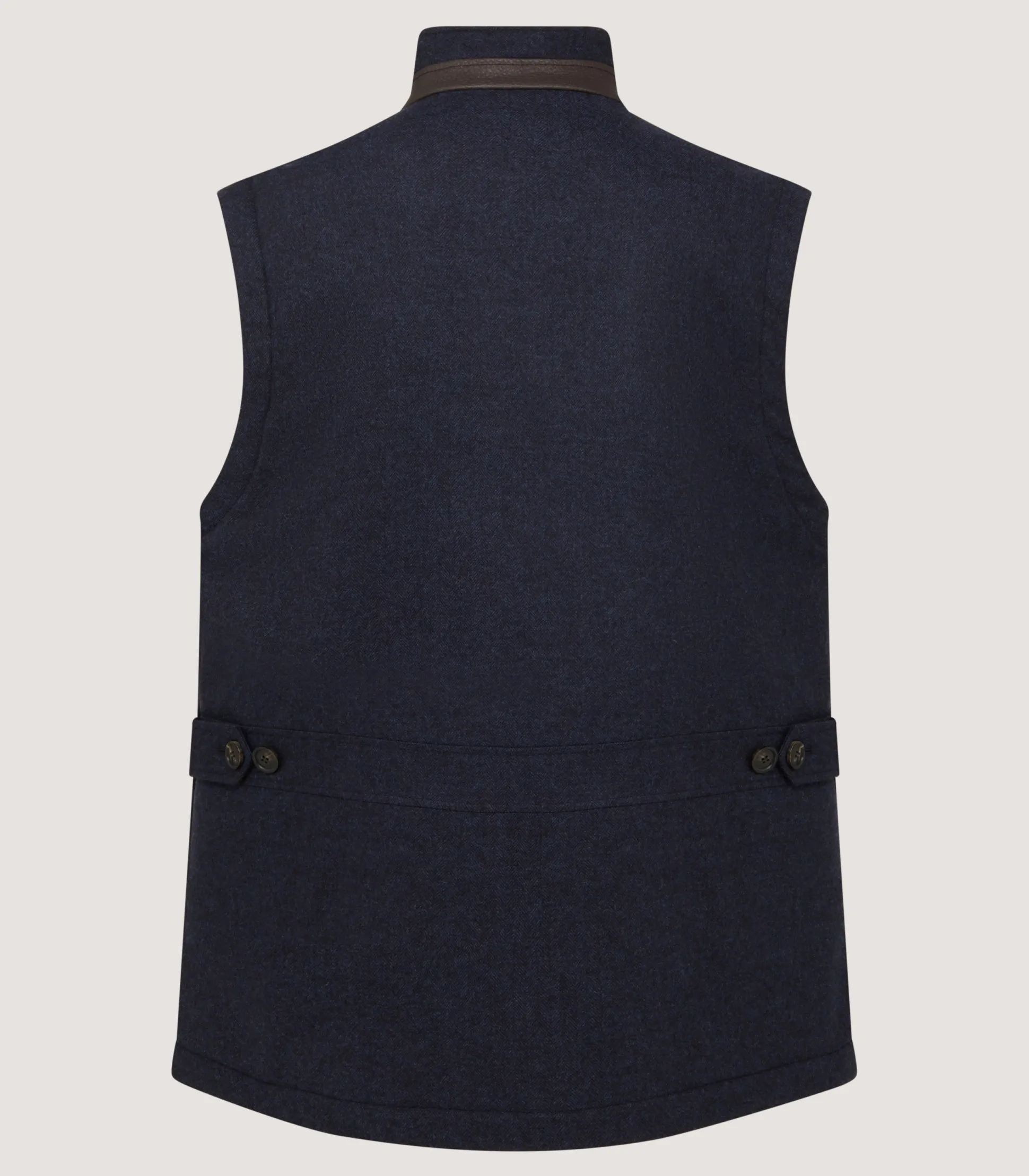 Men's Warwick Stand Collar Gilet in Midnight Navy