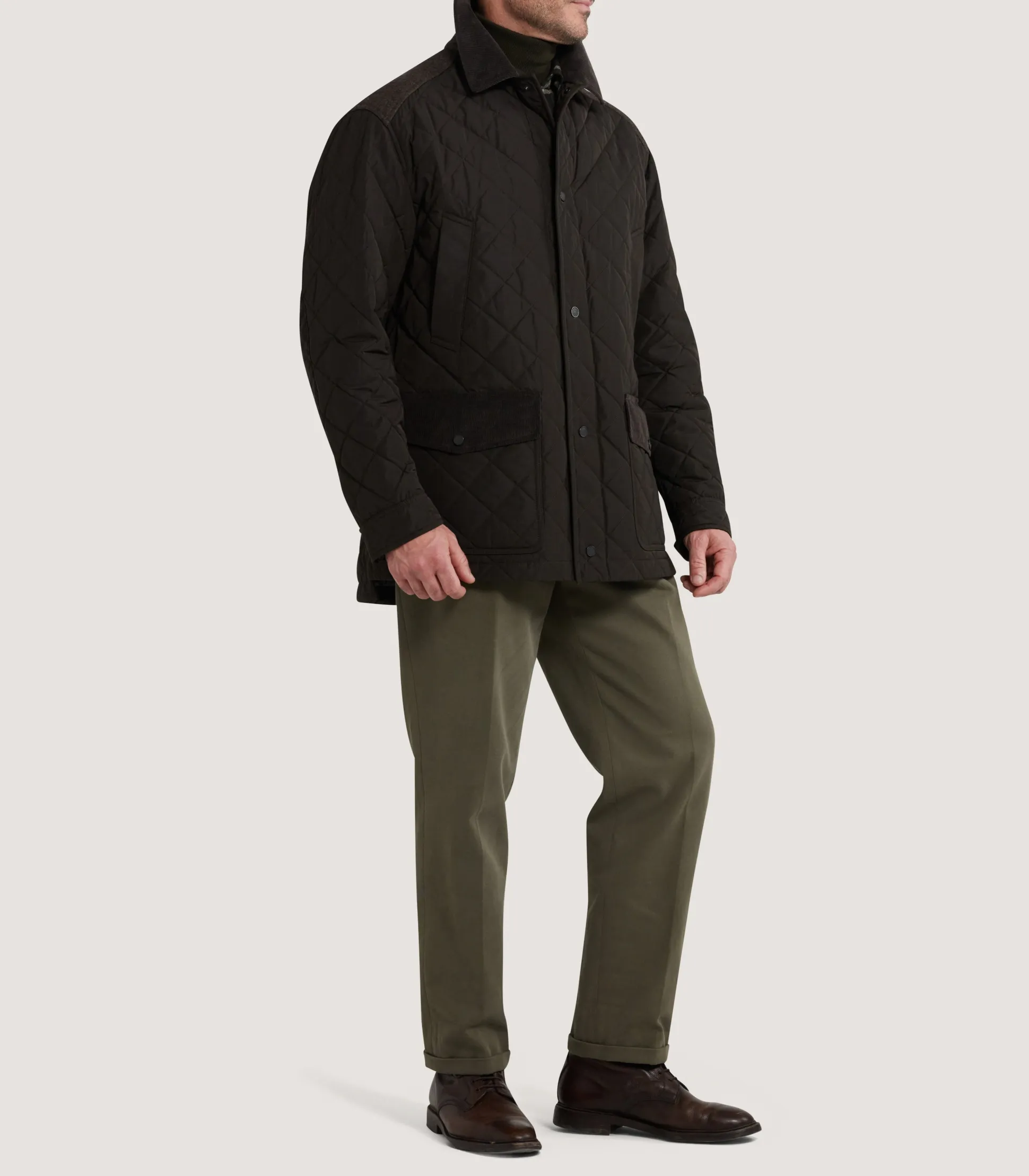 Men's Winchester Quilted Jacket in Walnut