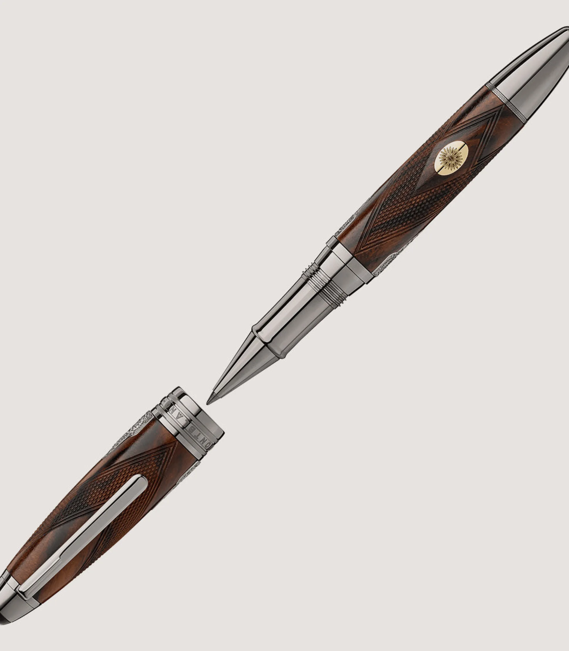 Montblanc X Purdey - Meisterstuck Great Masters Rollerball Pen In Natural