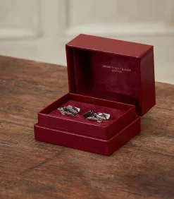 Over-And-Under Silver Cufflinks In Silver