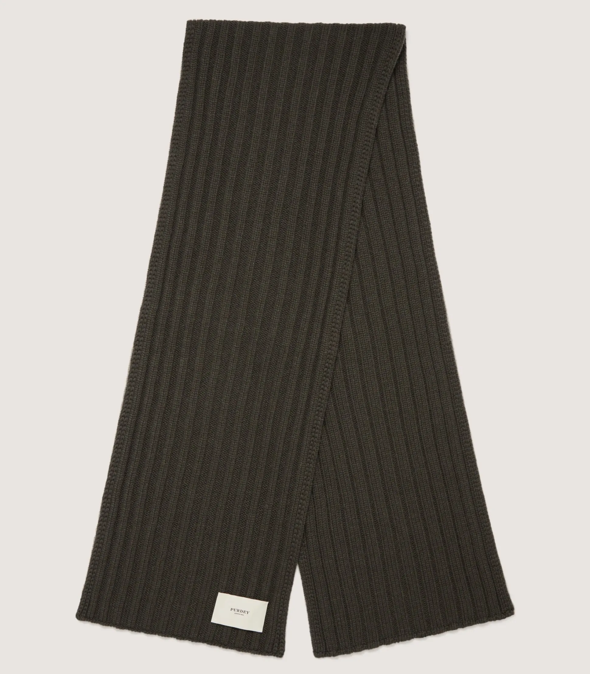 Ribbed Chunk Scarf in Loden