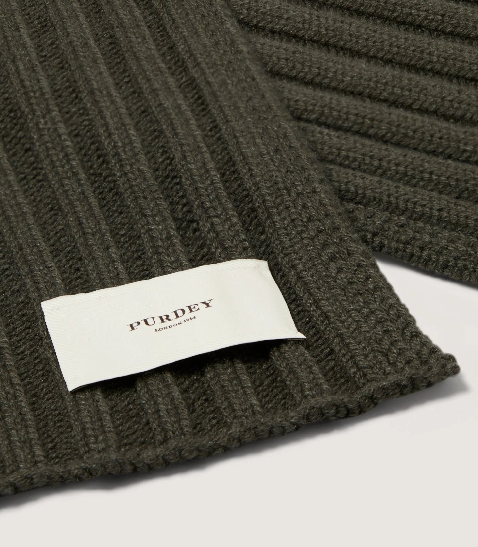 Ribbed Chunk Scarf in Loden