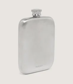 Square Pewter Flask In Pewter