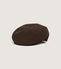 Unisex Litton Alcantara Cap in Dark Brown