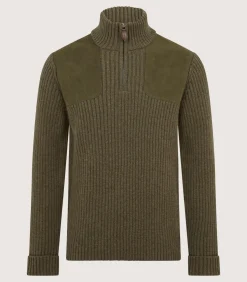 Unisex Quarter Zip Commando Sweater