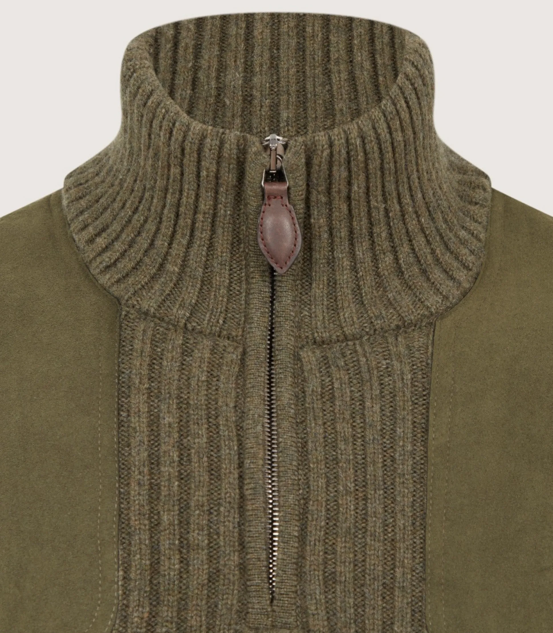 Unisex Quarter Zip Commando Sweater