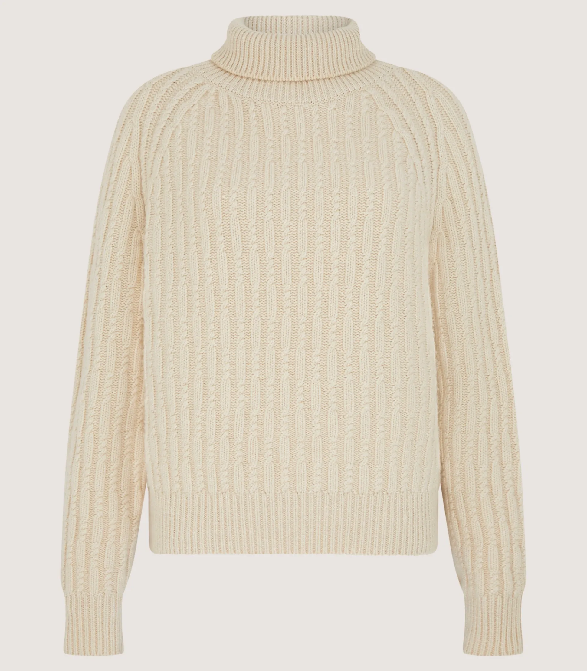 Women's Annabel Roll Neck in Ivory