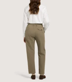 Women's Button Down Signature Cotton Twill Shirt In White
