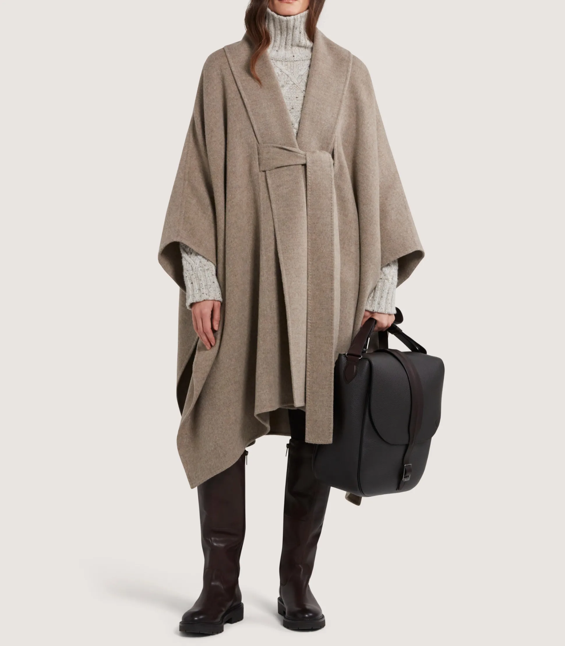 Women's Carrington Cape in Stone