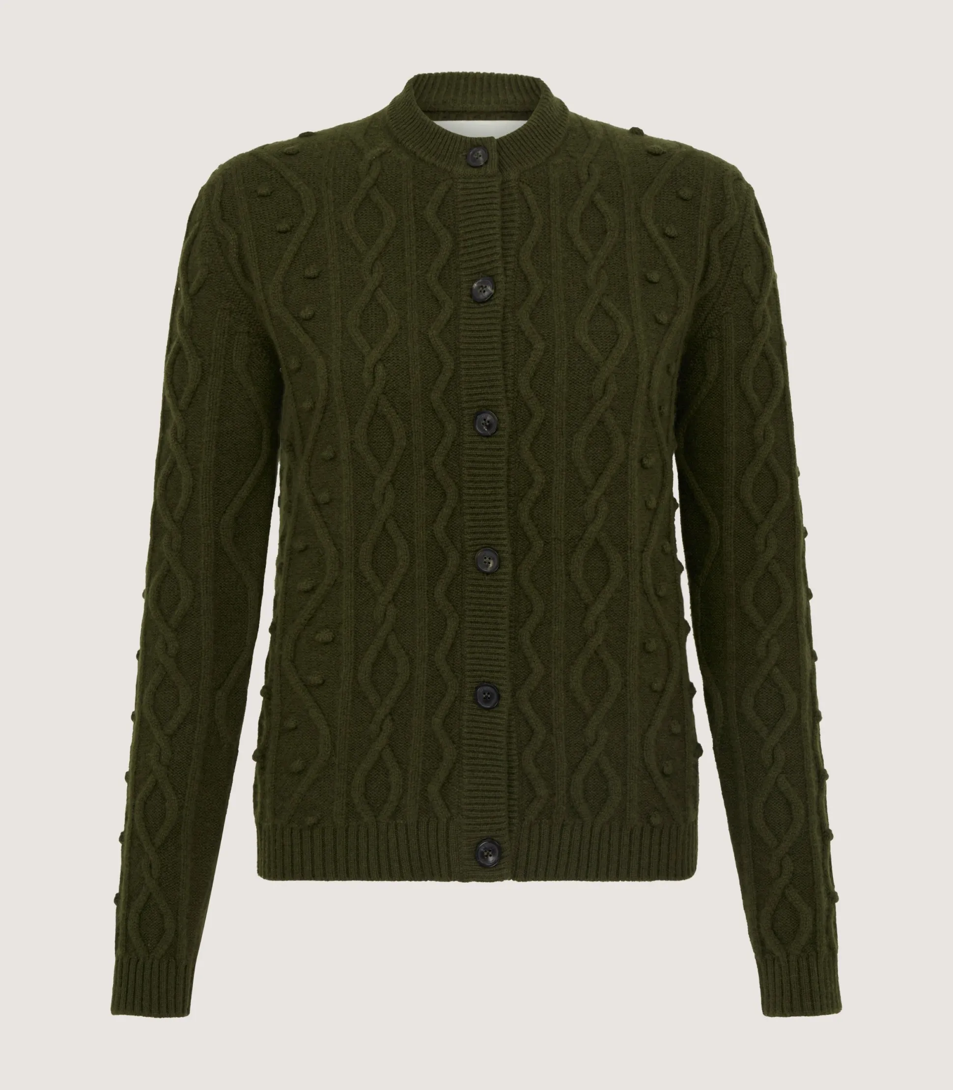 Women's Cashmere Aran Cardigan
