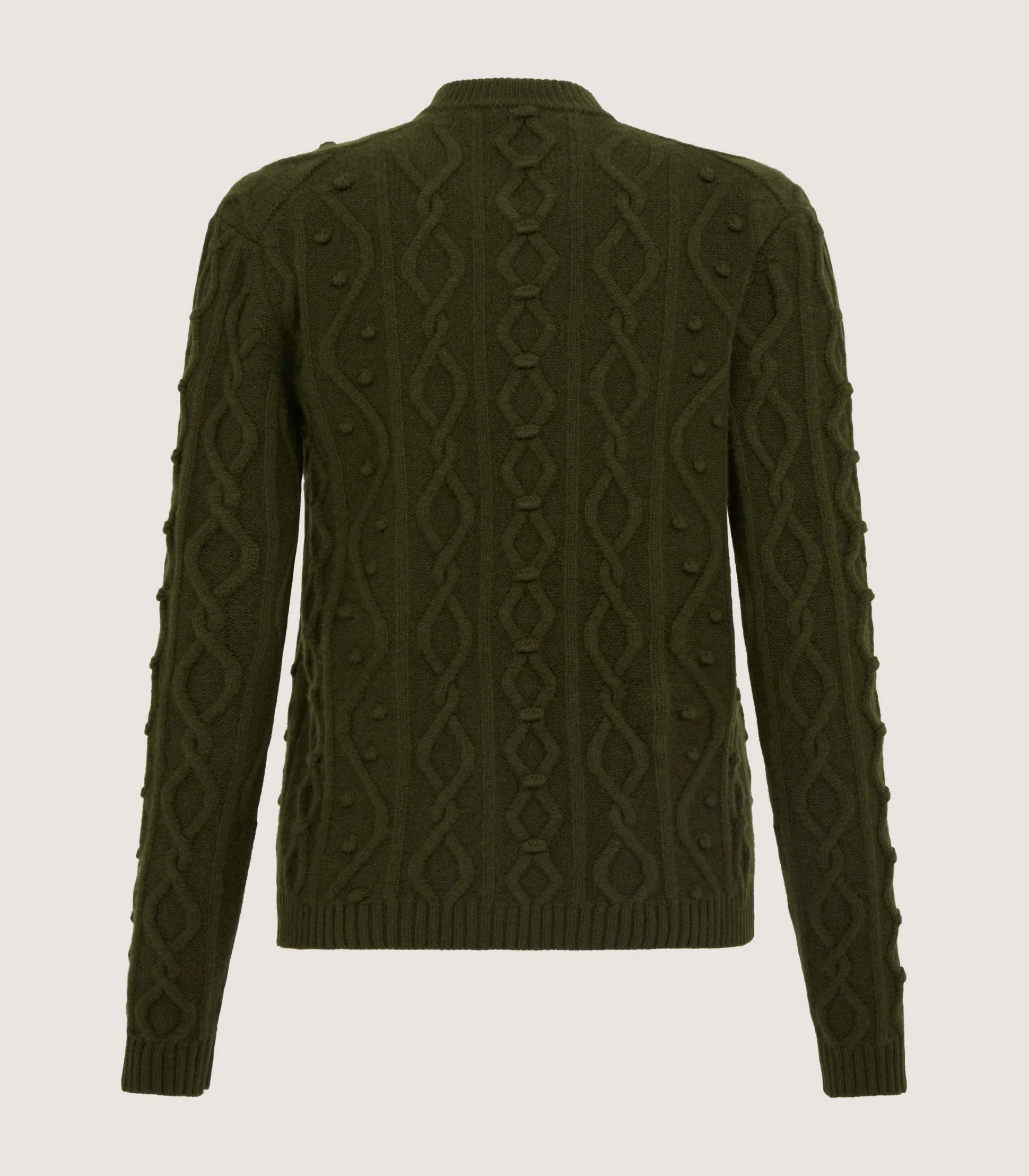 Women's Cashmere Aran Cardigan