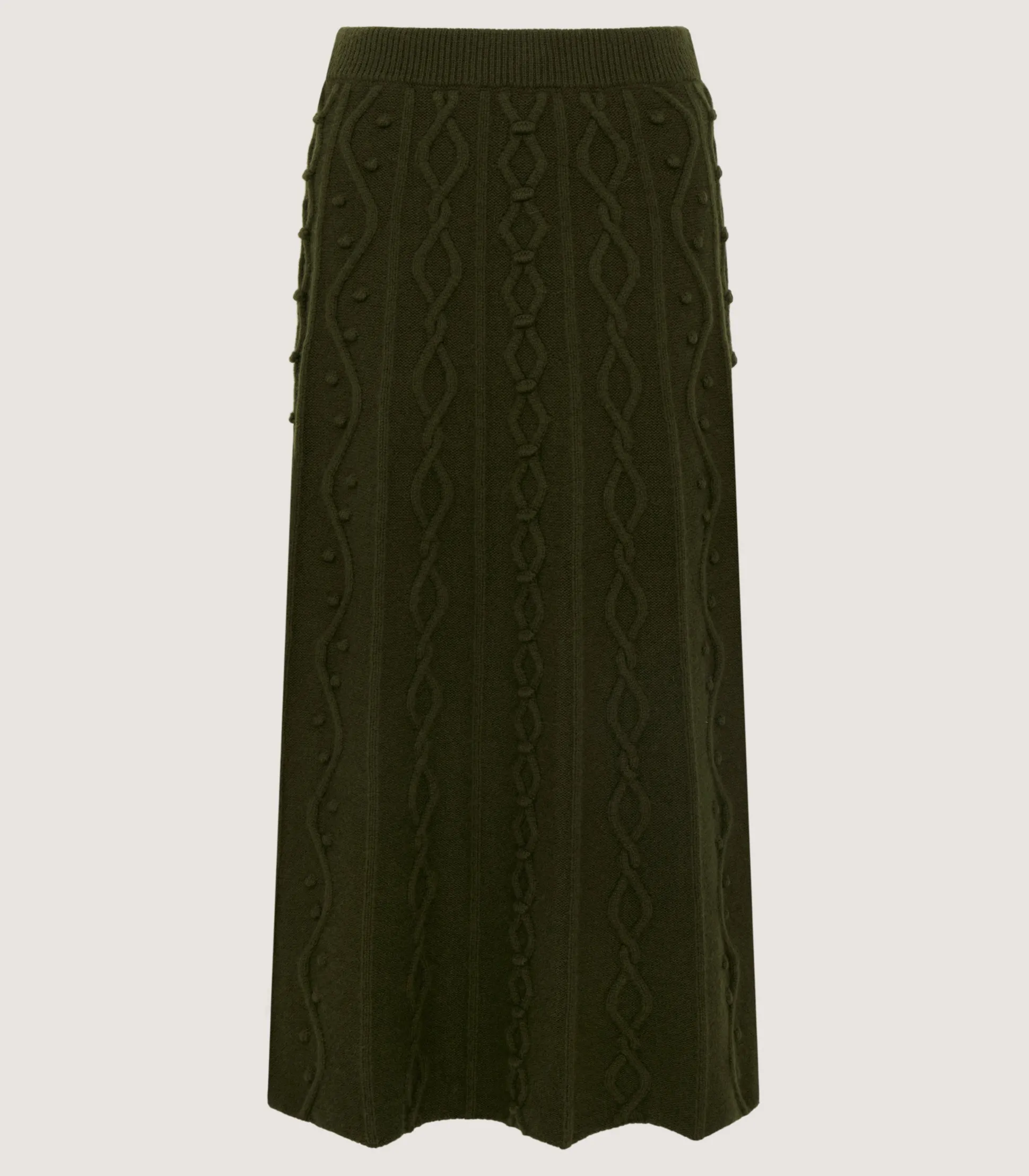 Women's Cashmere Aran Skirt