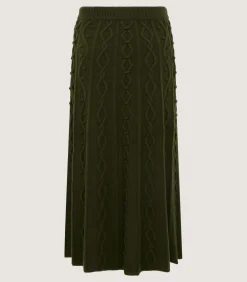 Women's Cashmere Aran Skirt