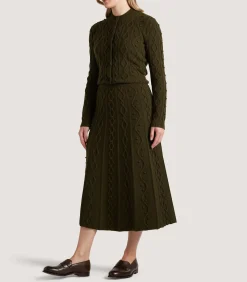 Women's Cashmere Aran Skirt
