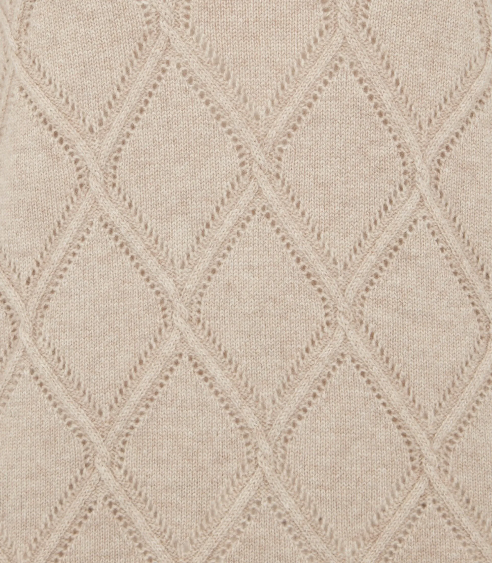Women's Cashmere Cable Sweater in Oatmeal