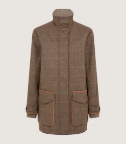 Women's Cashmere Tweed Raglan Field Coat In Brecbowie