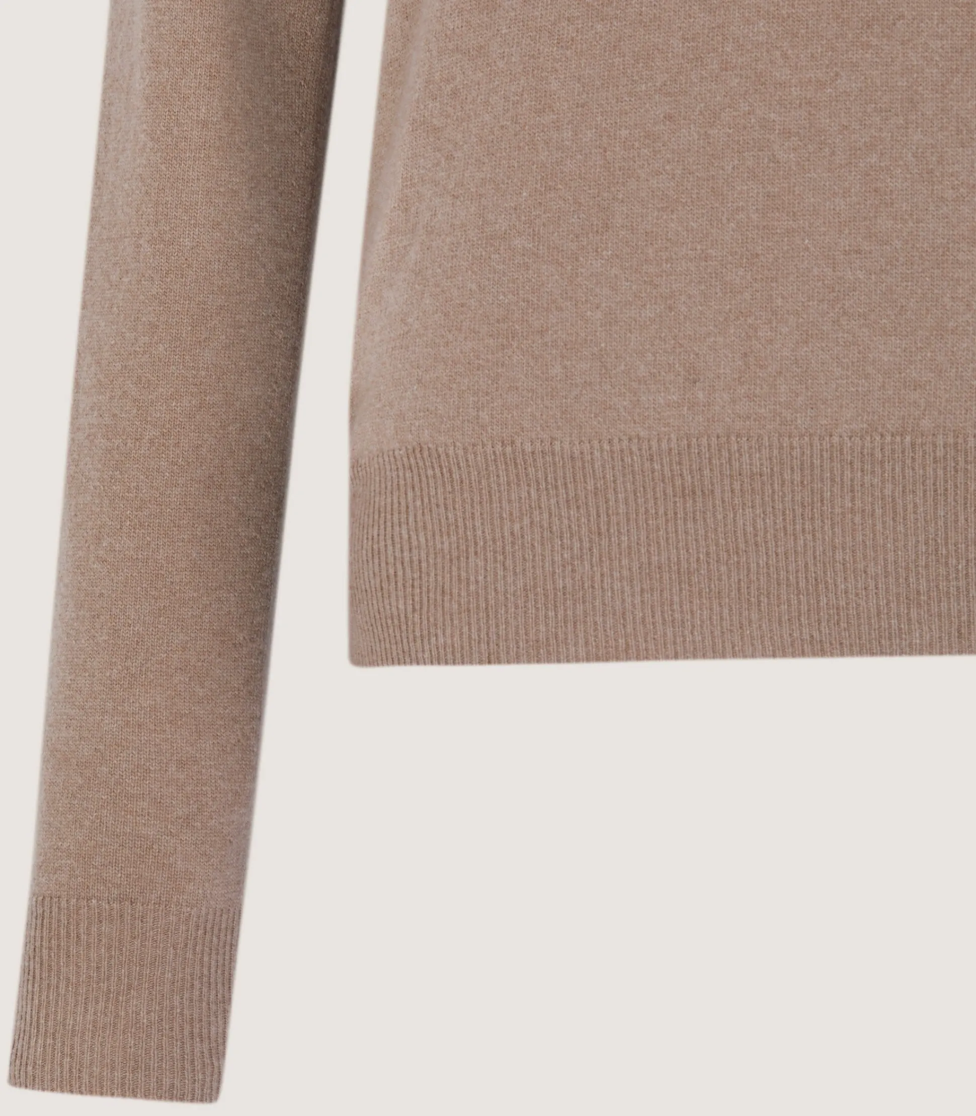 Women's Cork Crew Neck Jumper in Taupe