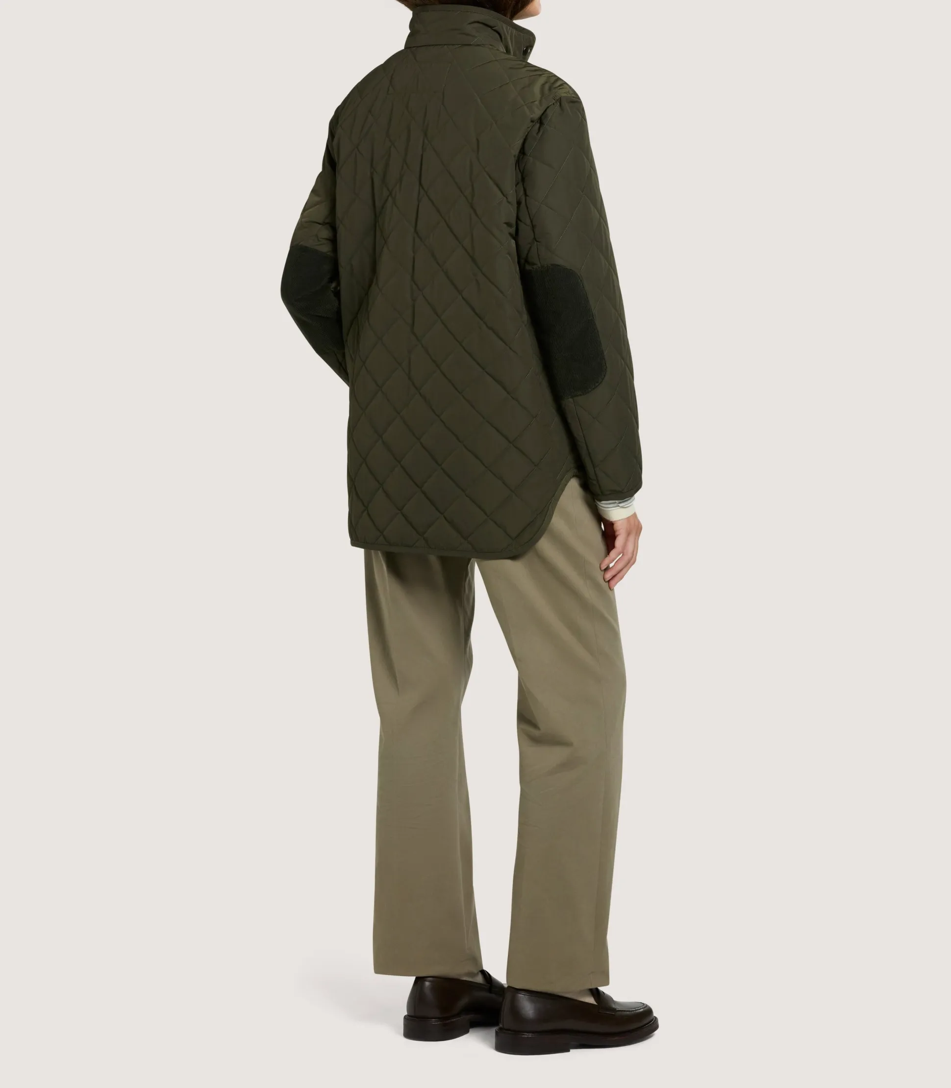 Women's Dark Olive Quilted Purdey Jacket