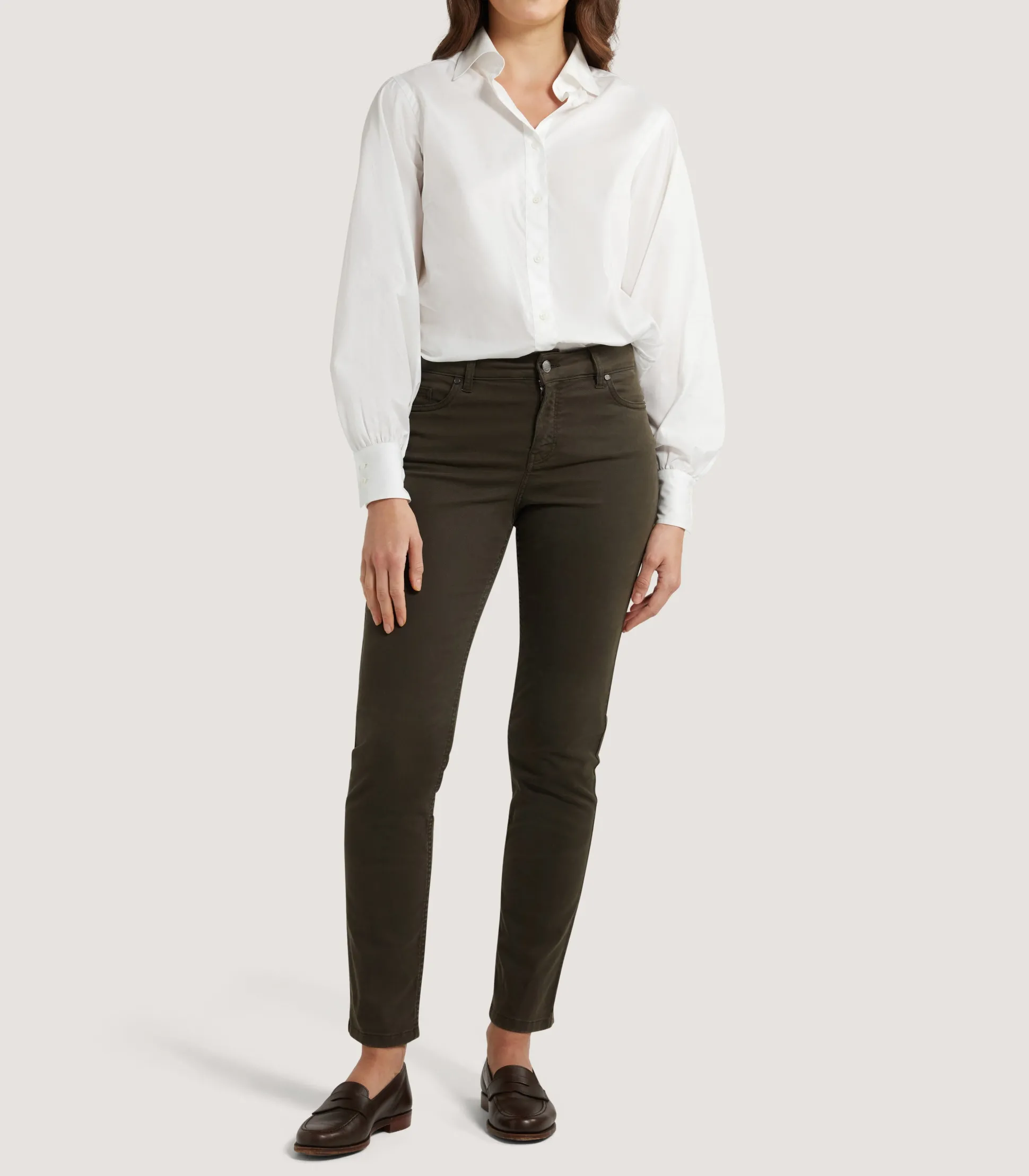 Women's Five Pocket Trouser in Loden