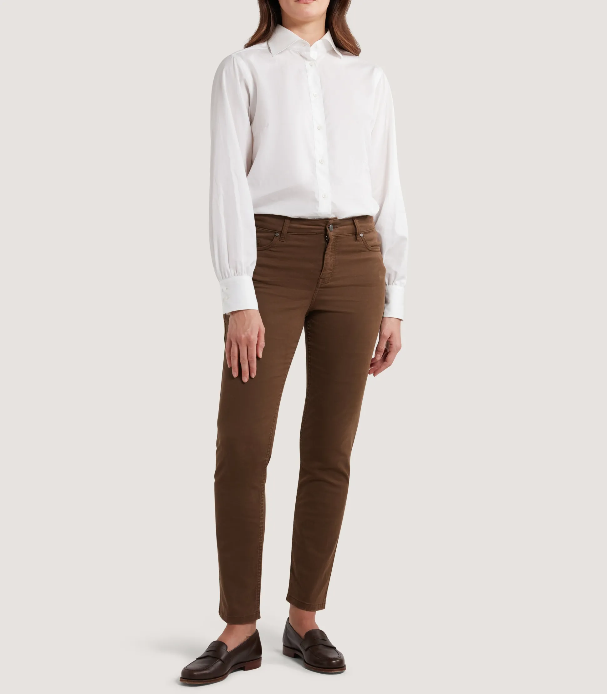 Women's Five Pocket Trouser in Walnut