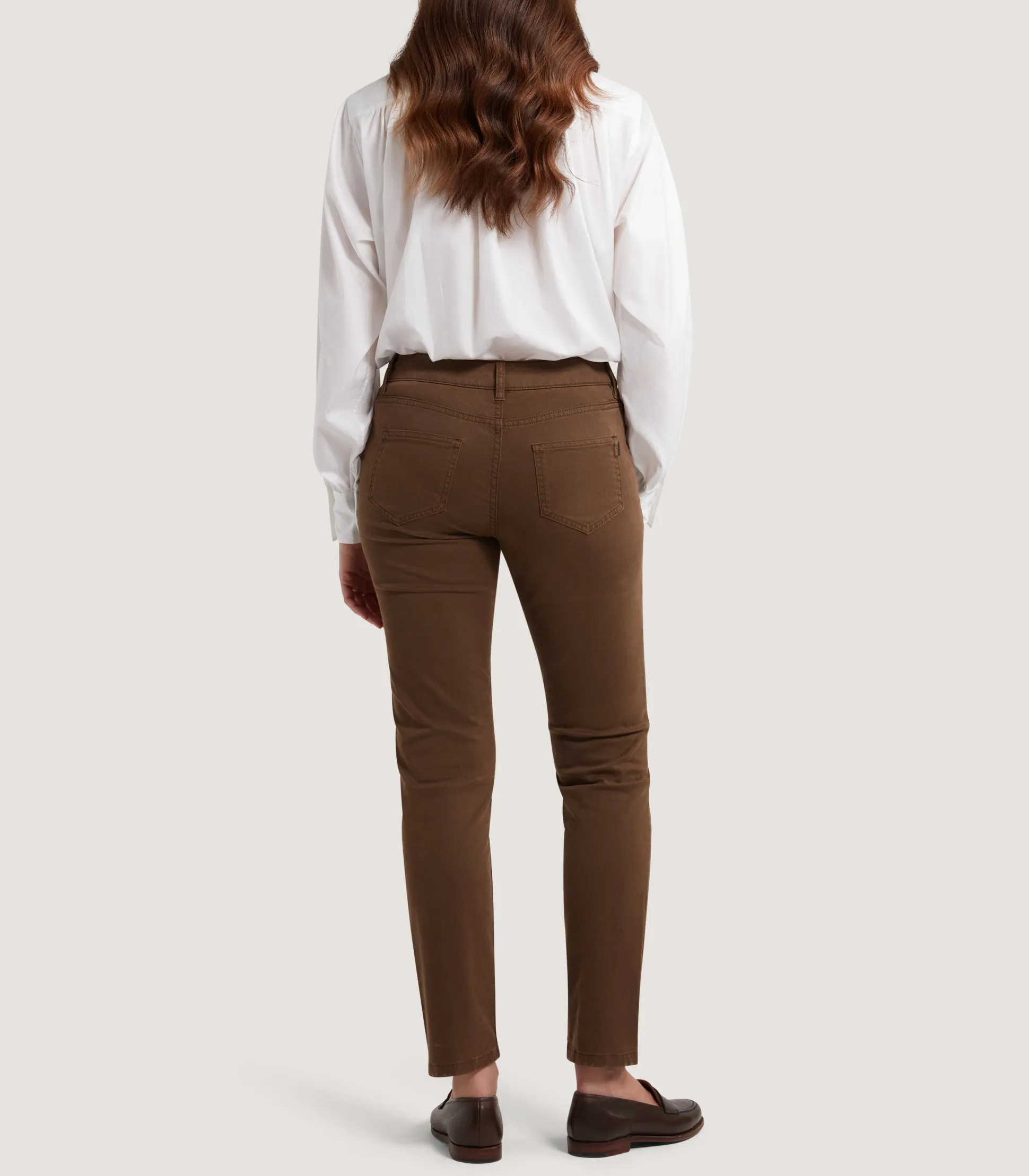 Women's Five Pocket Trouser in Walnut