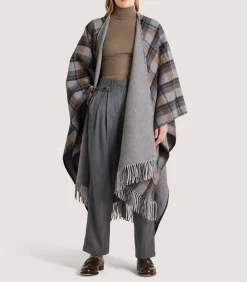 Women's Gun Club Check Reversible Poncho