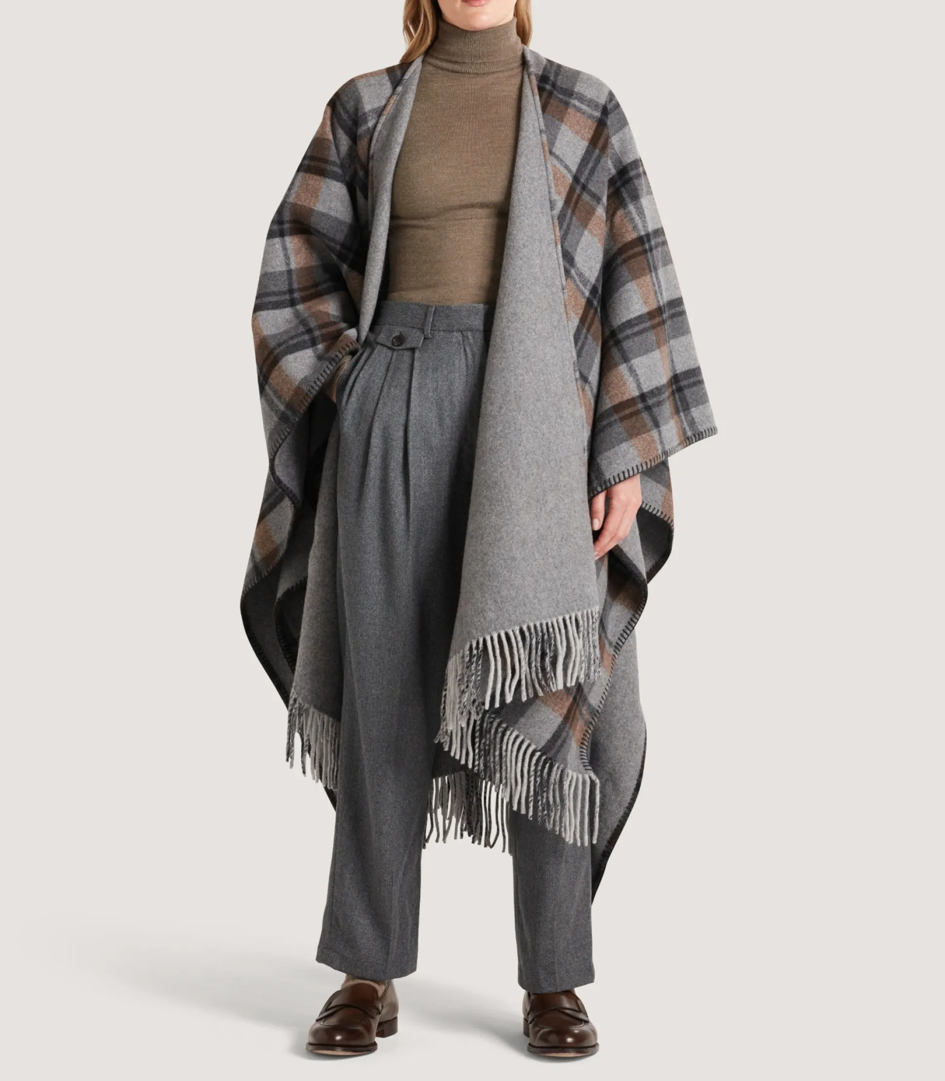 Women's Gun Club Check Reversible Poncho
