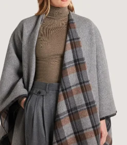 Women's Gun Club Check Reversible Poncho