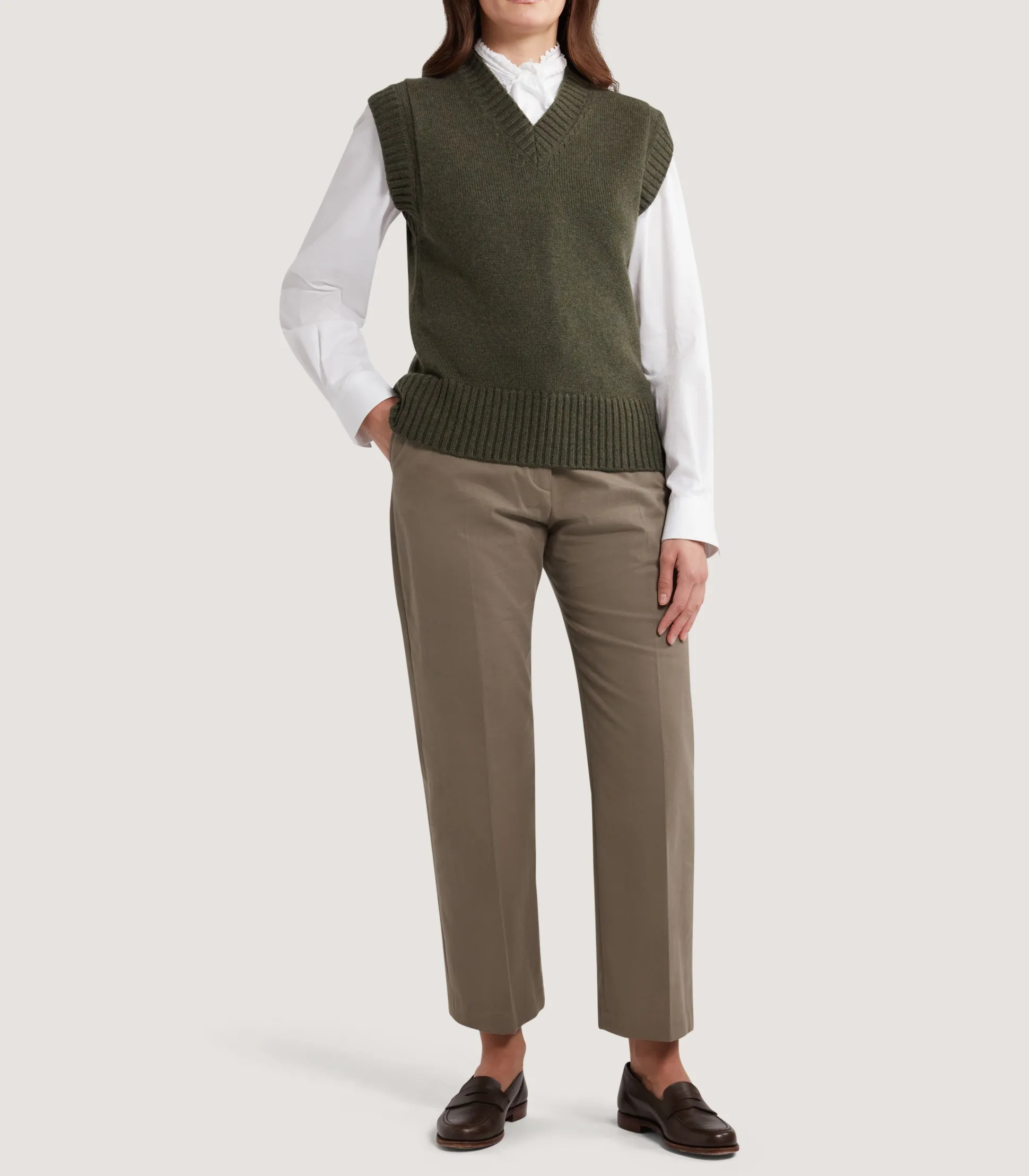 Women's Islay British Outdoor Vest in Loden