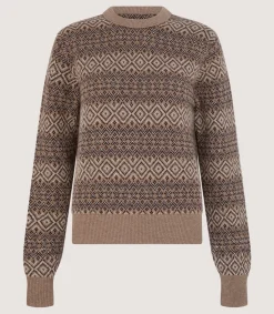 Women's Kirkstone Cashmere Fairisle Jumper in Antler