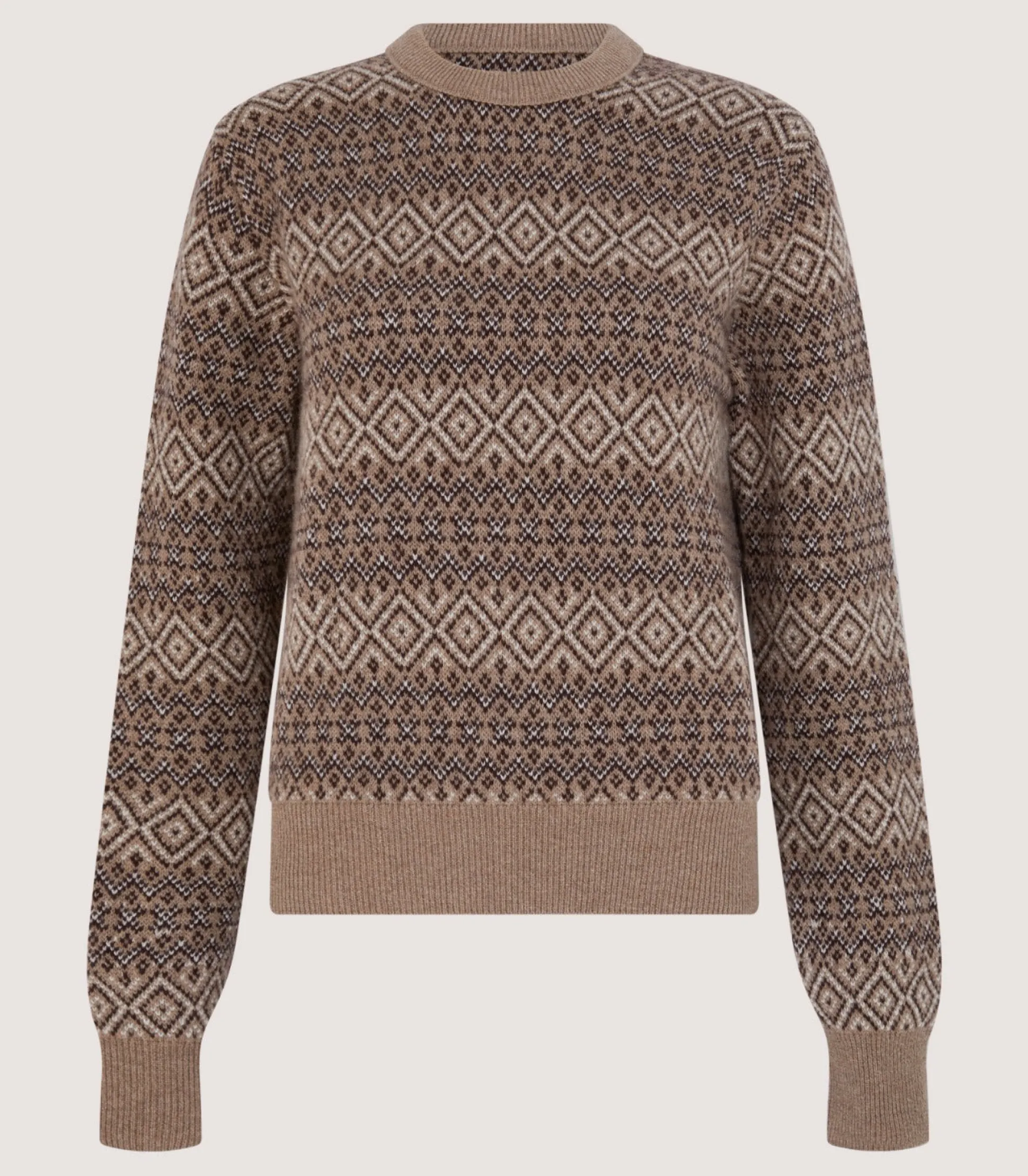 Women's Kirkstone Cashmere Fairisle Jumper in Antler