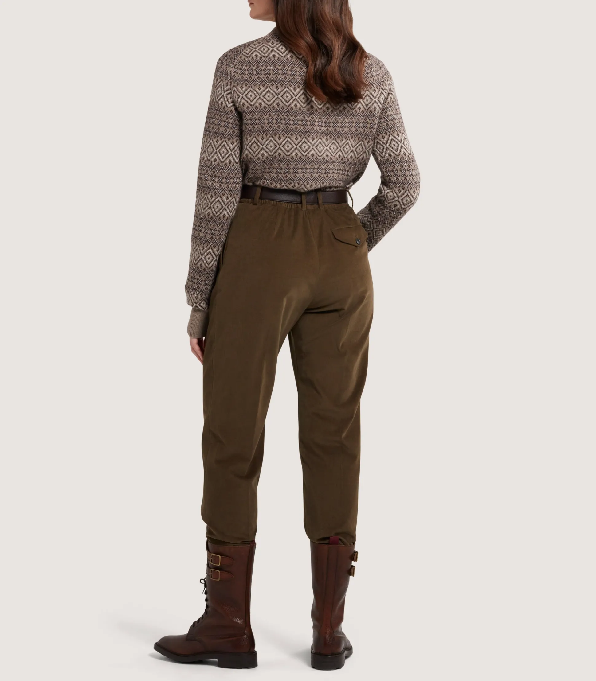 Women's Kirkstone Cashmere Fairisle Jumper in Antler