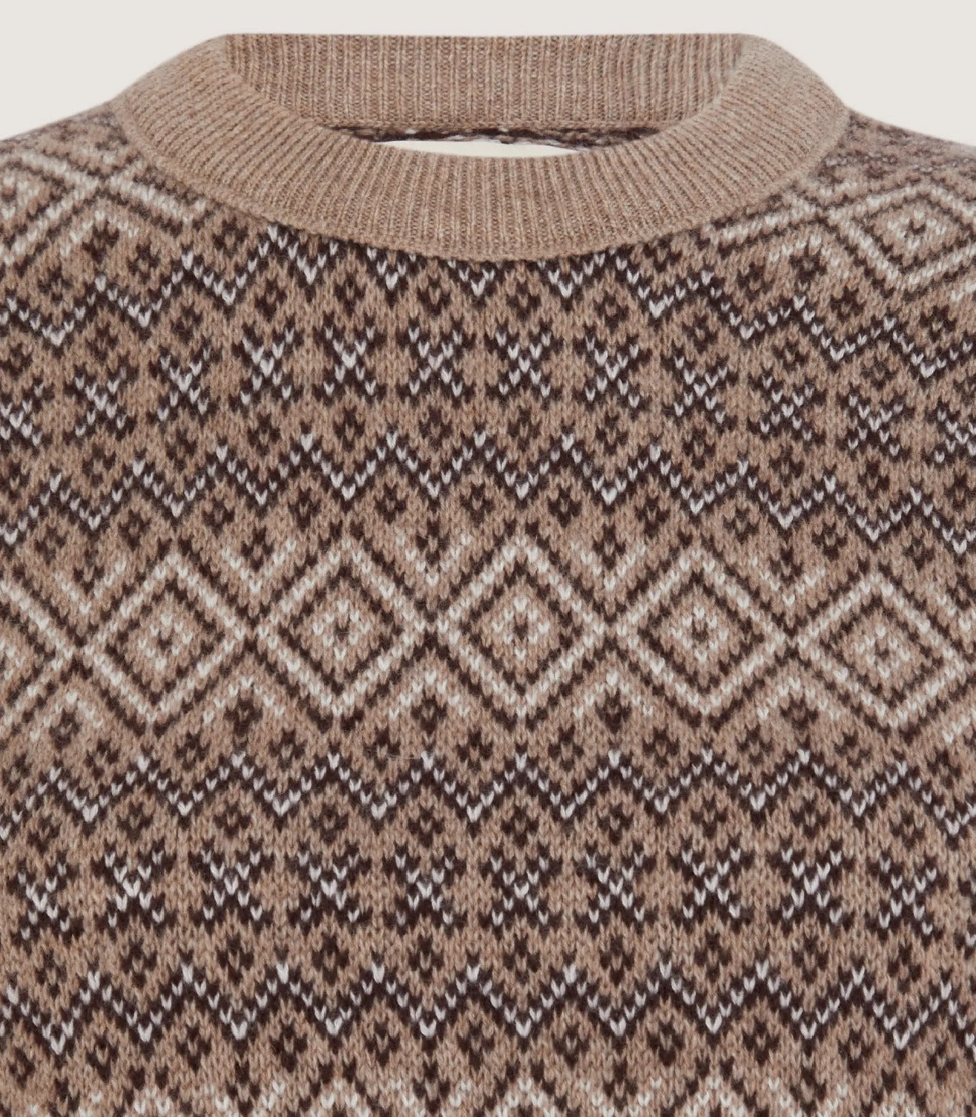 Women's Kirkstone Cashmere Fairisle Jumper in Antler