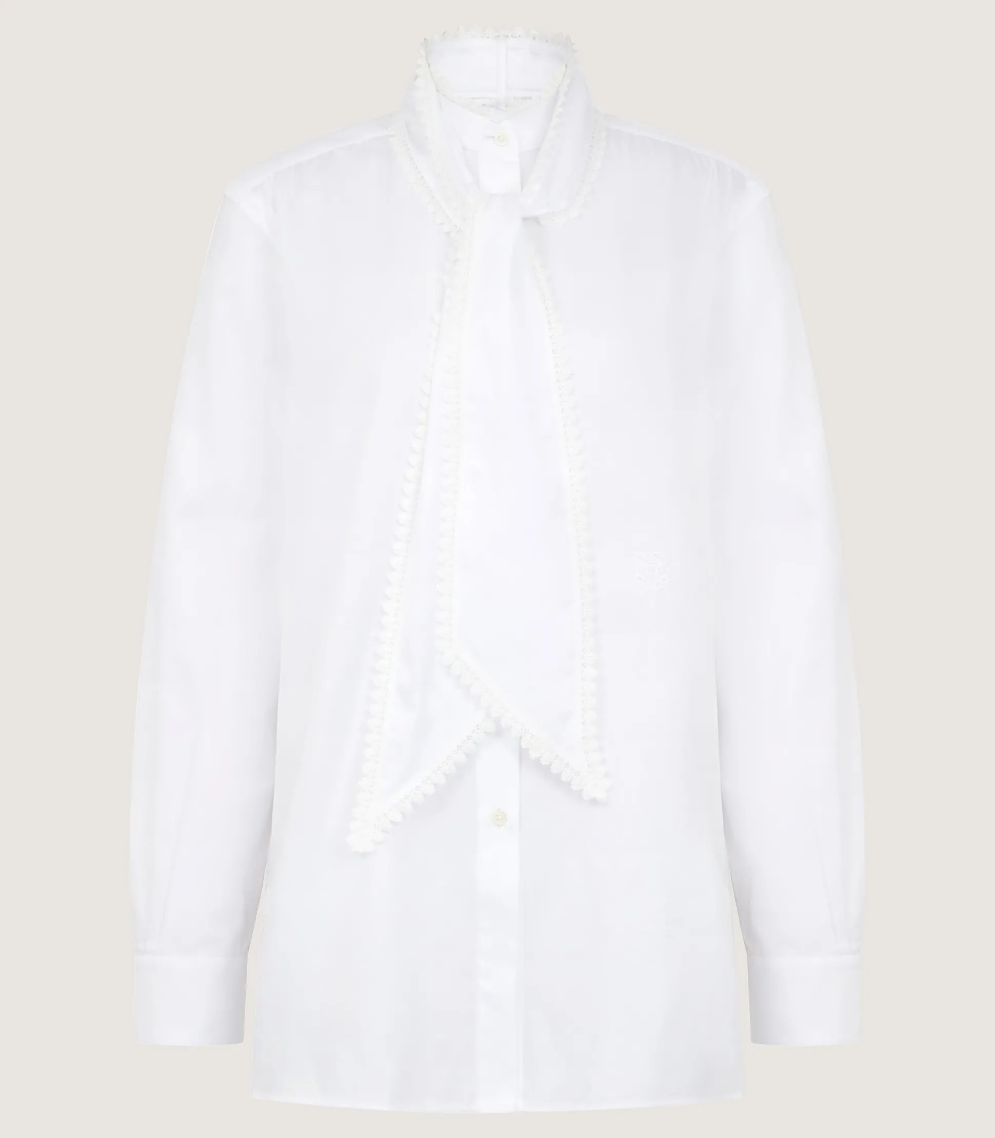 Women's Lace Stand Collar Shirt
