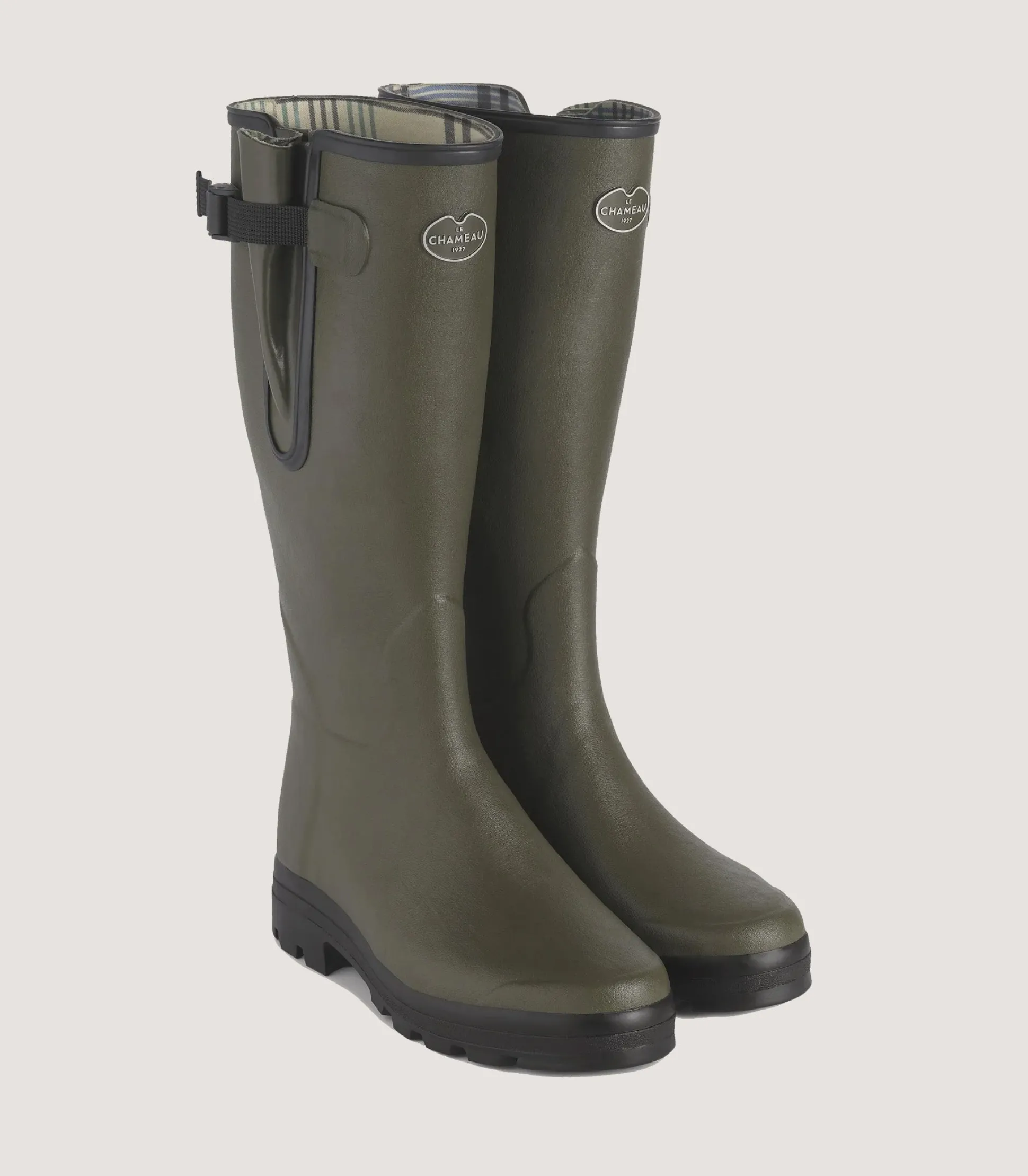 Women's Le Chameau Vierzon Jersey Boot In Forest Green