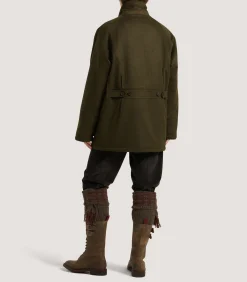 Women's Loden Raglan Field Coat in Loden