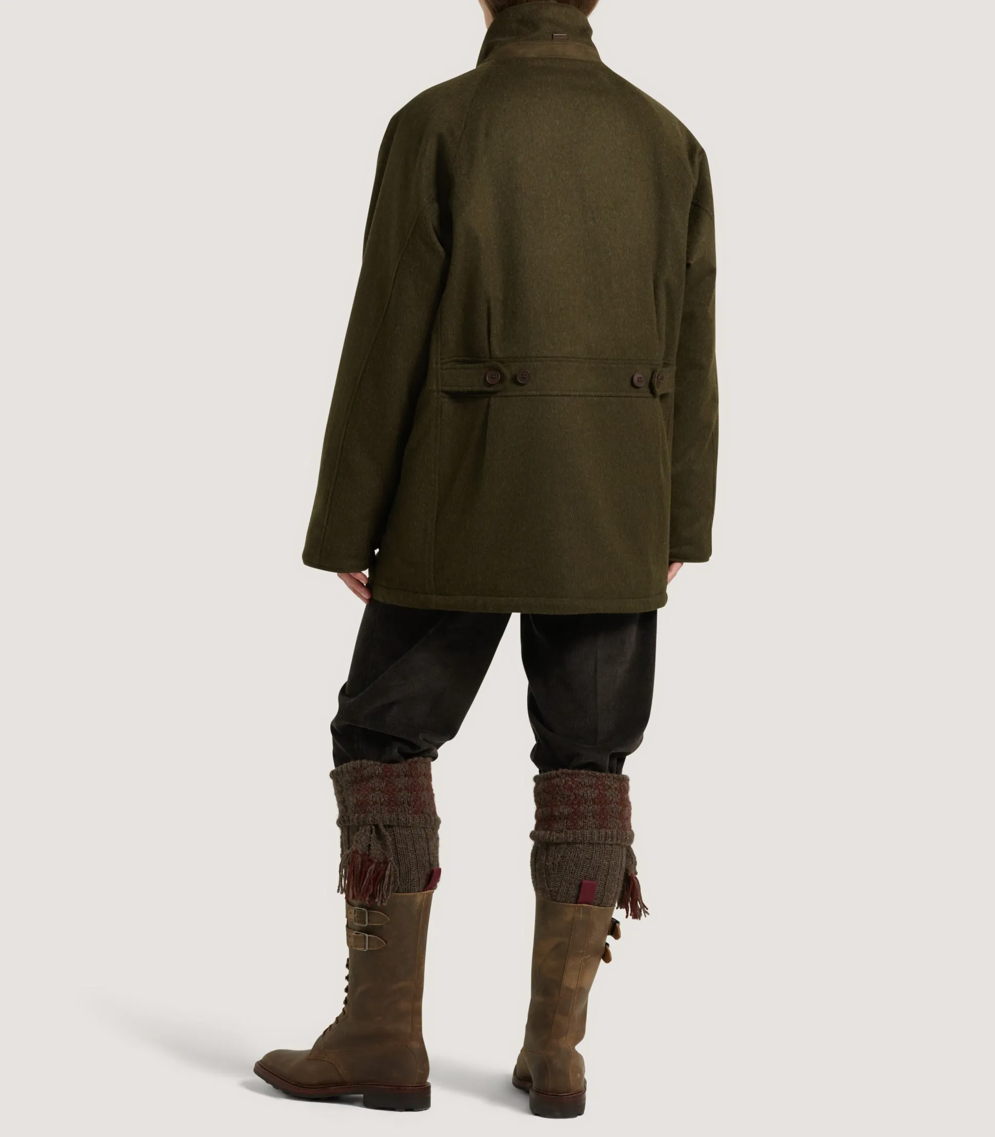 Women's Loden Raglan Field Coat in Loden