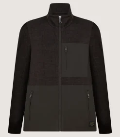 Women's Merino Tech Jersey Jacket in Bark