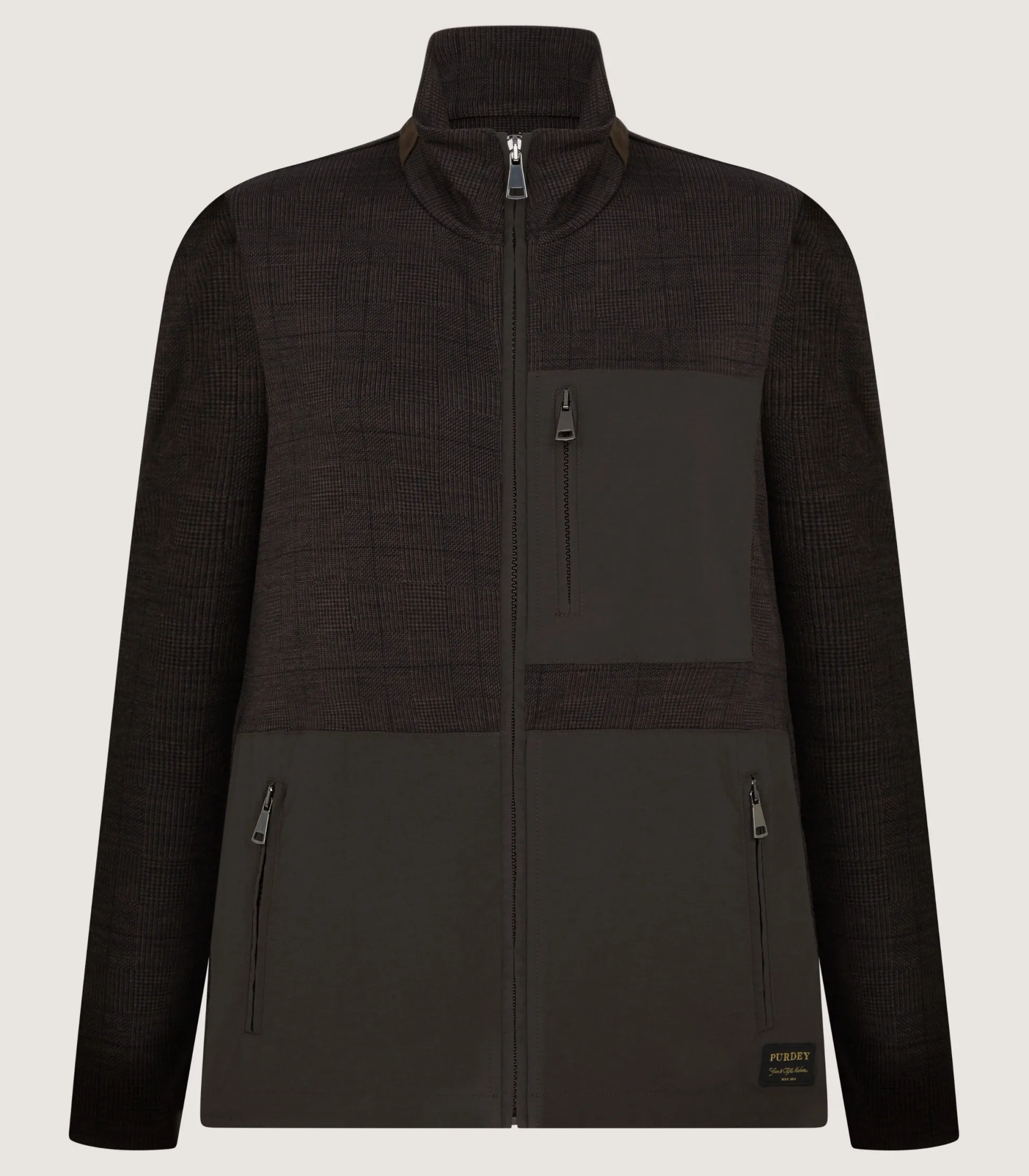 Women's Merino Tech Jersey Jacket in Bark