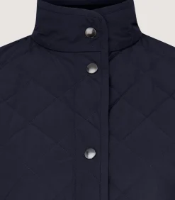 Women's Navy Quilted Purdey Jacket