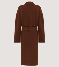 Women's Portman Coat In Dark Umber