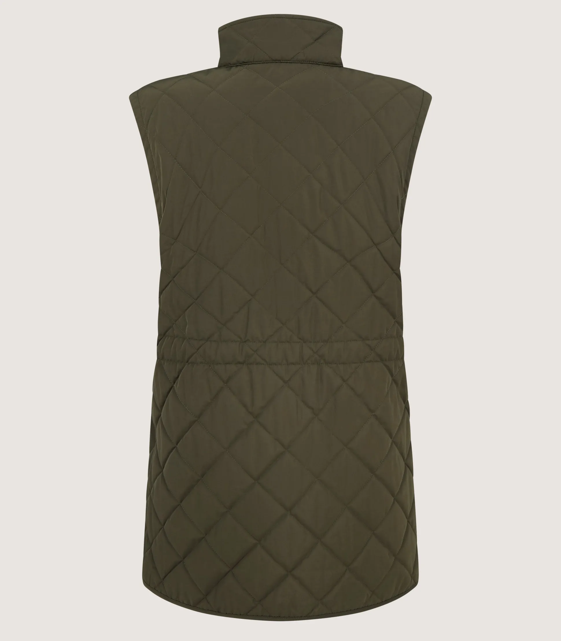 Women's Quilted Purdey Gilet in Dark Olive