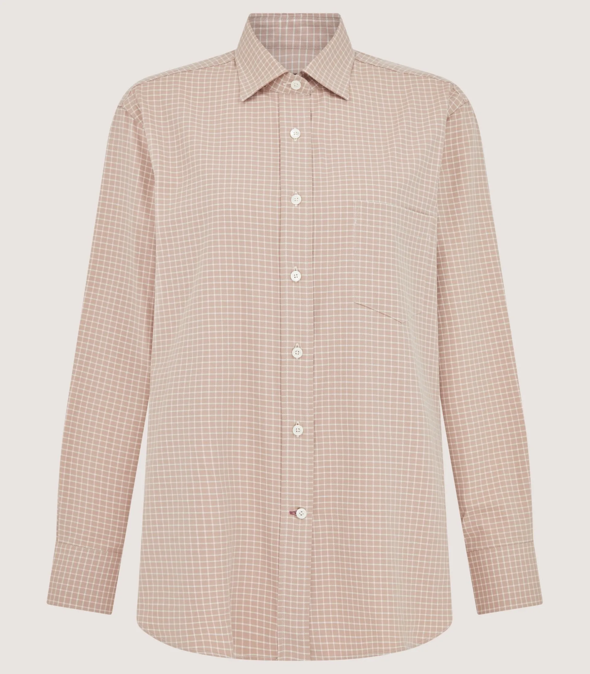 Women's Tattersall Sporting Shirt in Rose