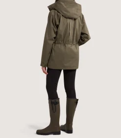 Women's Technical Lancashire Field Coat in Drab