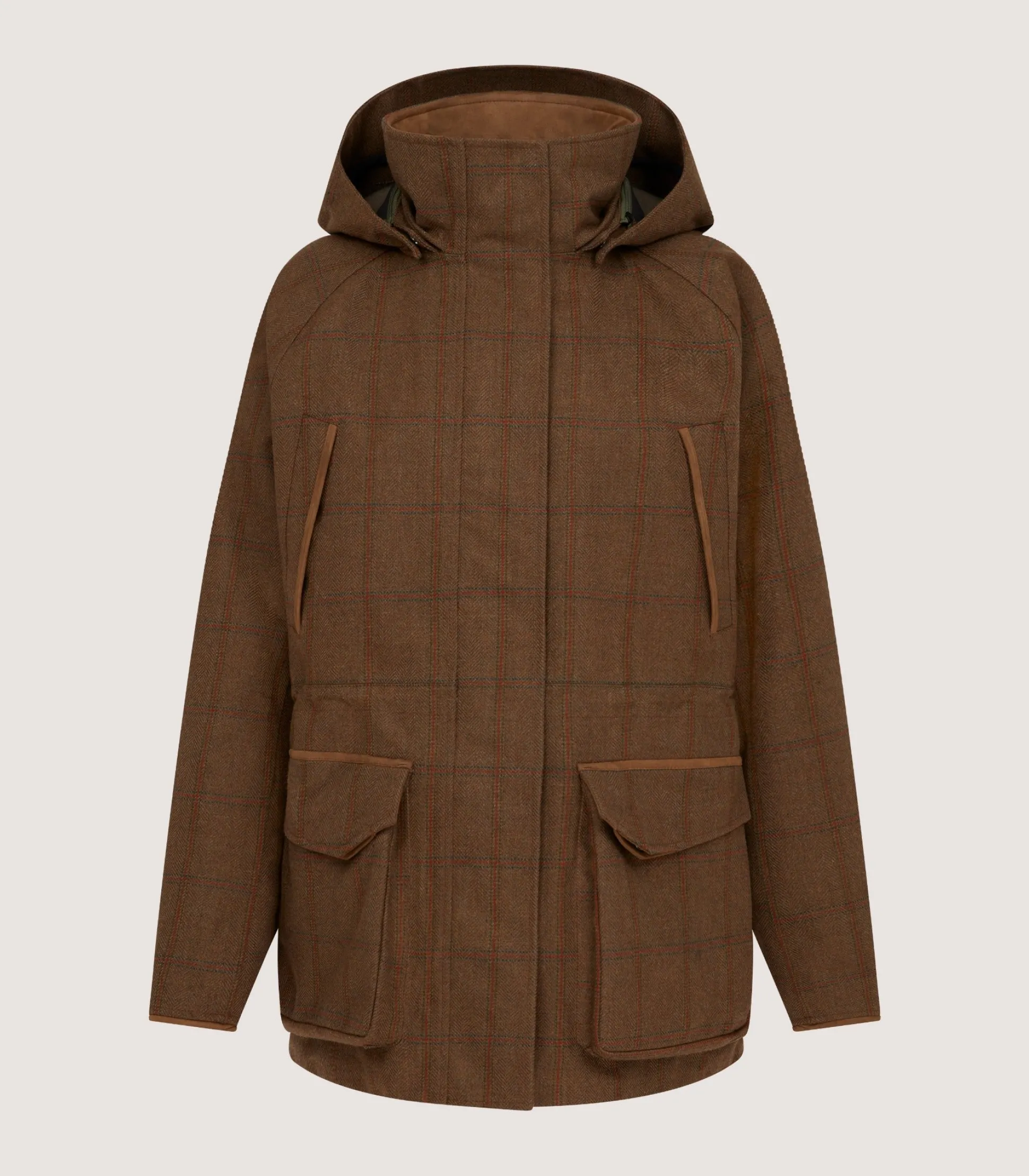 Women's Technical Tweed Lancashire Field Coat In Lomond