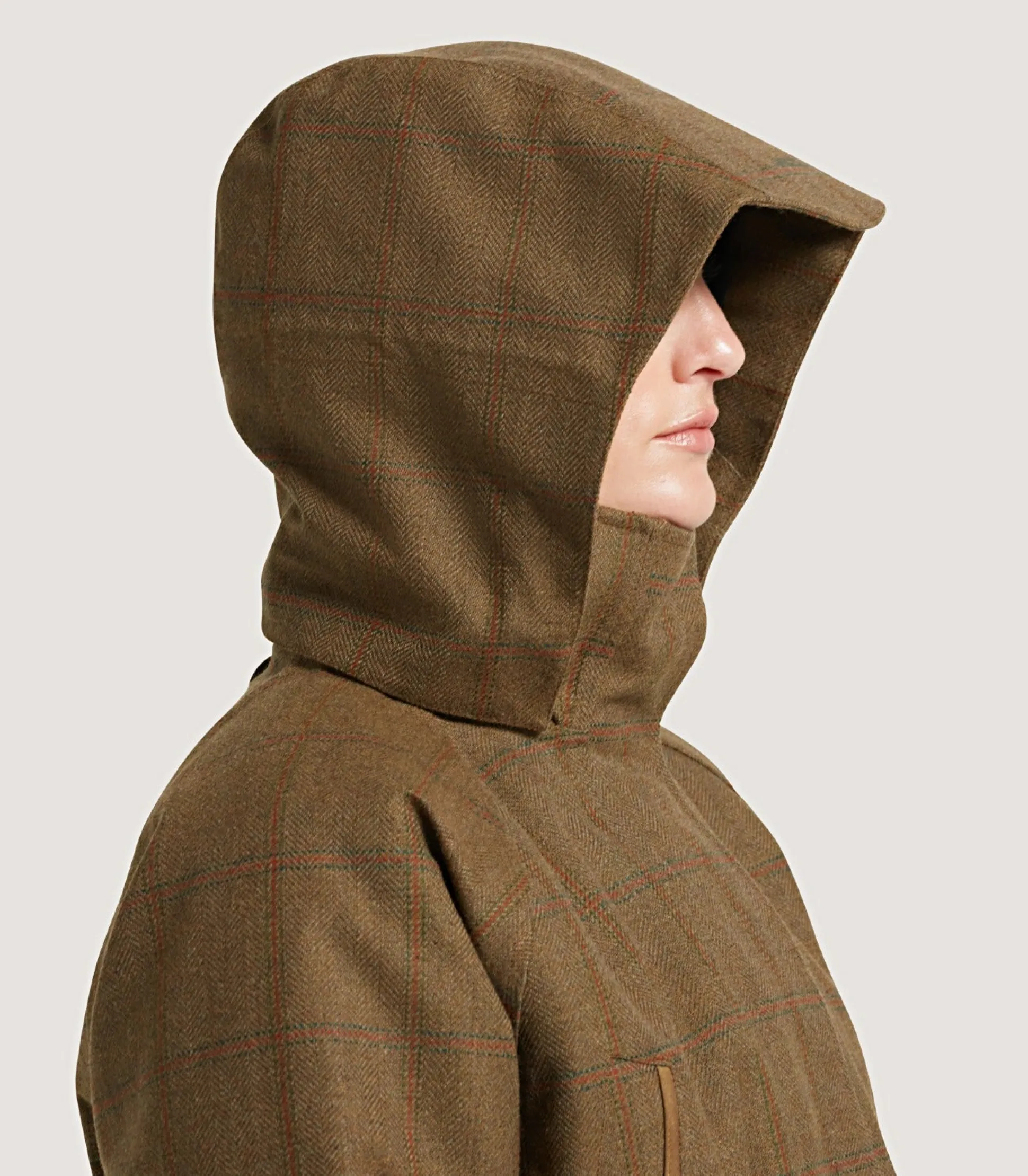 Women's Technical Tweed Lancashire Field Coat In Lomond