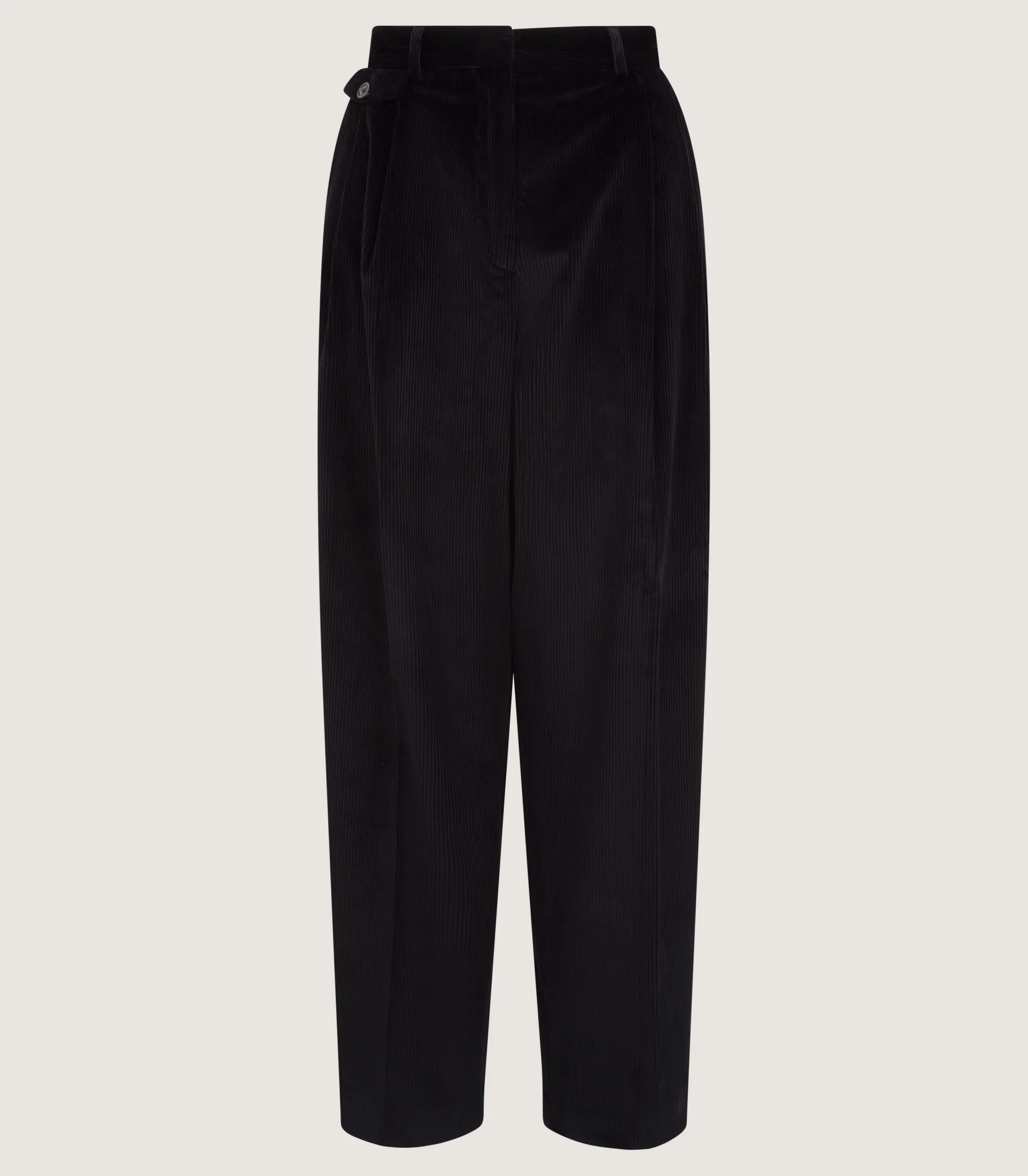 Women's Triple Pleat Trouser In Black