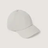 Wool Cotton Baseball Cap in Stone