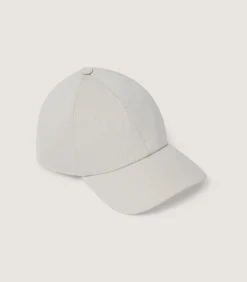 Wool Cotton Baseball Cap in Stone